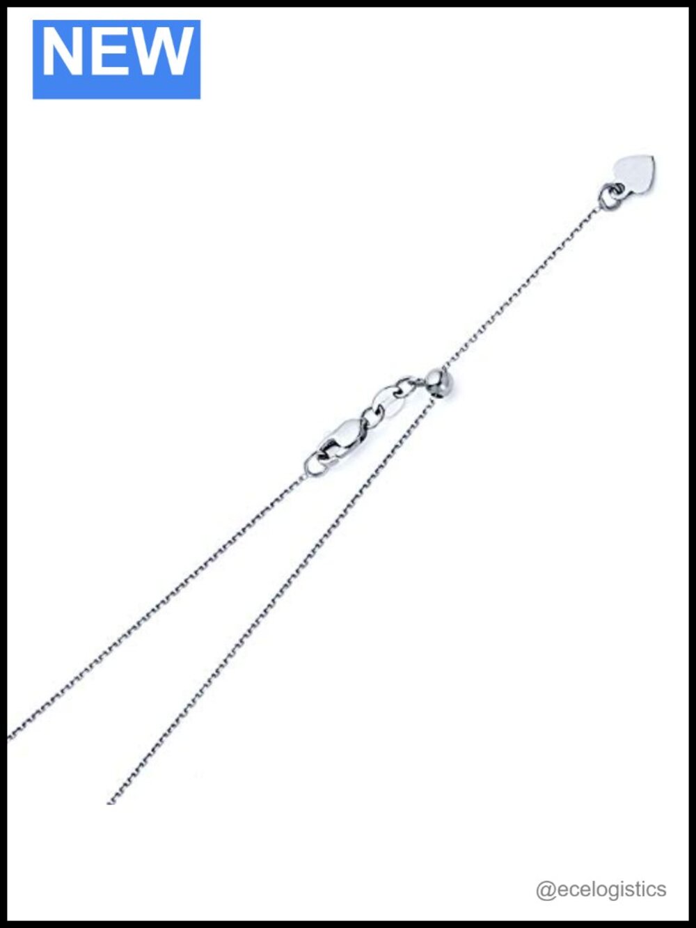 14k Solid Yellow or White Gold 1mm Cable Link Chain Necklace Lobster Clasp
